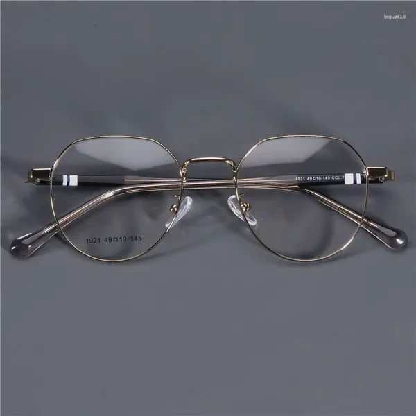 Marcos de gafas de sol 2024 Vintage Myopia Shpere Marco de gafas ópticas Ultraligero Titanio Acetato Eslingas Templos Diseño Mujer Hombre Alta Calidad