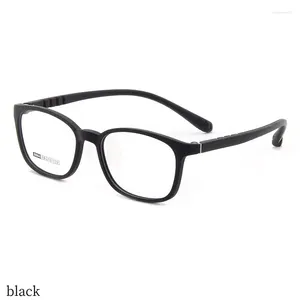 Lunettes de soleil Frames 52 mm Rectangular Ultralight TR Business Men Glasses Prescription Portes Eyeglasse Fashion Food Full Rim Eyewear 8804
