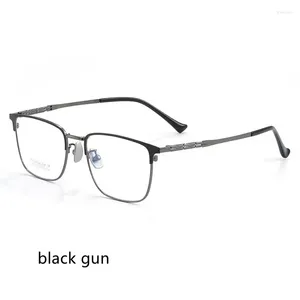 Zonnebrillen frames 53 mm pure titanium bril frame mannen vierkante brillen mannelijke klassieke volledige optische recept glazen 18309