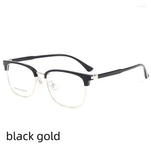 Lunettes de soleil Frames 54mm 2024 Titanium Alloy Man Square Glasses Cadre Prescription Optical Eyeglass 8538yf