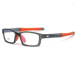 Zonnebrilmonturen 55-18-142 Vierkant Optische Bril Heren Bijziendheid Rand Atletisch Tr90 Modieus Voor Buiten Voor Rijden