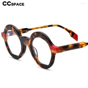 Zonnebril Frames 55100 Acetaat Bril Mannen Vintage Ronde Recept Brillen Frame Vrouwen Optische Bril Koreaanse Eyewear