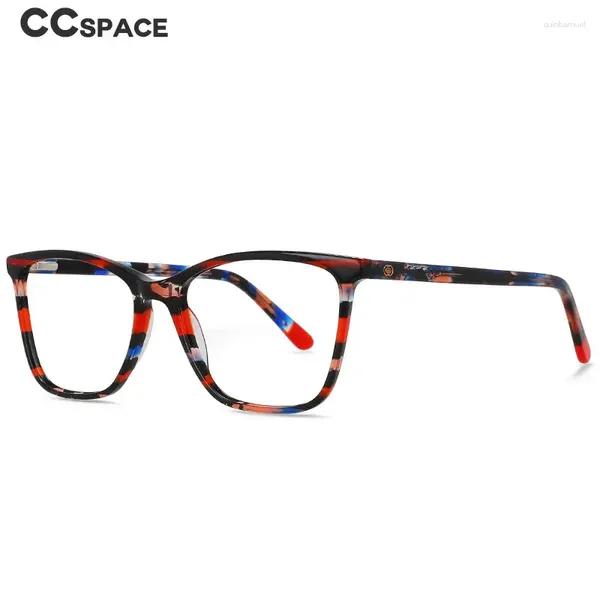 Cadres de lunettes de soleil 55567 Cadre acétate de qualité supérieure Cat Stripe Stripe Eyewear Vintage Sqaure Brand Design Eyeglass Oculos de Grau