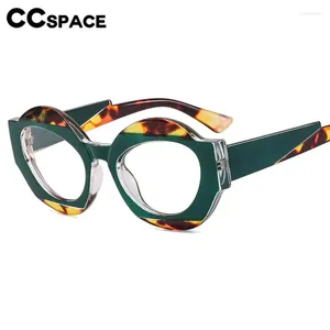 Lunettes de soleil Cadres 56864 Mode Coloré Optique Spectacle Cadre Femmes Épissage Couleur Sungalsses Hommes Prescription Lunettes