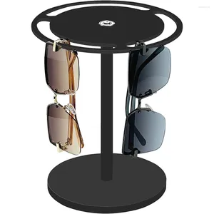 Zonnebrillen Frames Acryl-bril Display Stand 360-graden roterende bril Rack Desktop Organizer Duidelijke brillenhouder