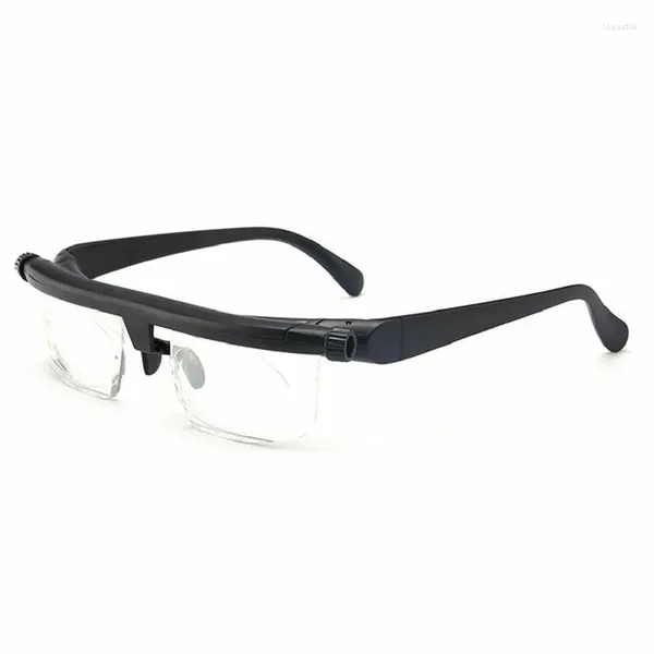 Marcos de gafas de sol Lente de fuerza ajustable Gafas Distancia de enfoque variable Gafas con zoom Rango de dioptrías -6.0 a 3.0 Hombres Mujeres Unisex