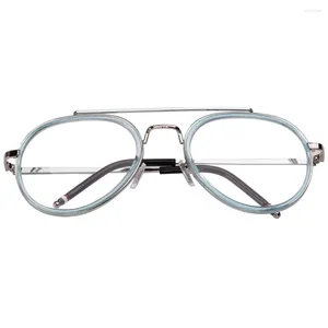 Marcos de gafas de sol Agstum Full Rim para mujer para hombre Piloto Óptico Vintage Gafas Gafas Marco Lente transparente