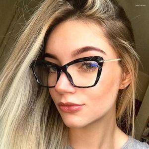 Zonnebrillen Frames Anti-blauw lichte stralen Lookgebril frame dames bril Brandontwerper Clear lens computer optische brillen brillen 97533