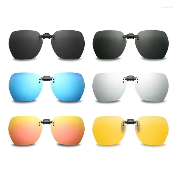 Óculos de sol quadros chegada polarizada flip-up clipes para miopia óculos retro quadrado pochromic vidro clip-on óculos de sol clipe