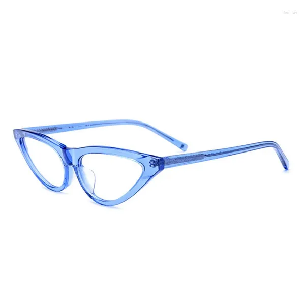Marcos de gafas de sol Belight Acetato óptico Forma de ojo de gato Prescripción Vintage Retro Mujeres Anteojos coloridos Marco de gafas Gafas 19115