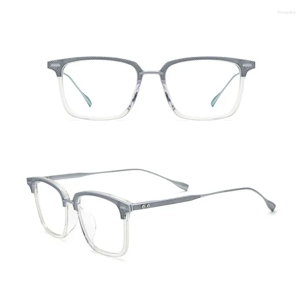 Marcos de gafas de sol Belight Óptico Hombres Mujeres Estilo de negocios Titanio Medio Diseño sin montura Marco de gafas Lente graduada Gafas DRX2085