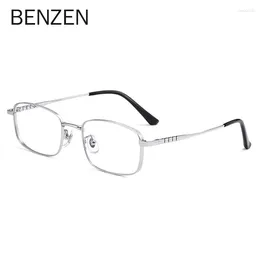 Lunettes de soleil Frames Benzen Titanium Alloy Men Square Optical Glasses Frame Business Eyewear Myopia Prescription Epidons 5719