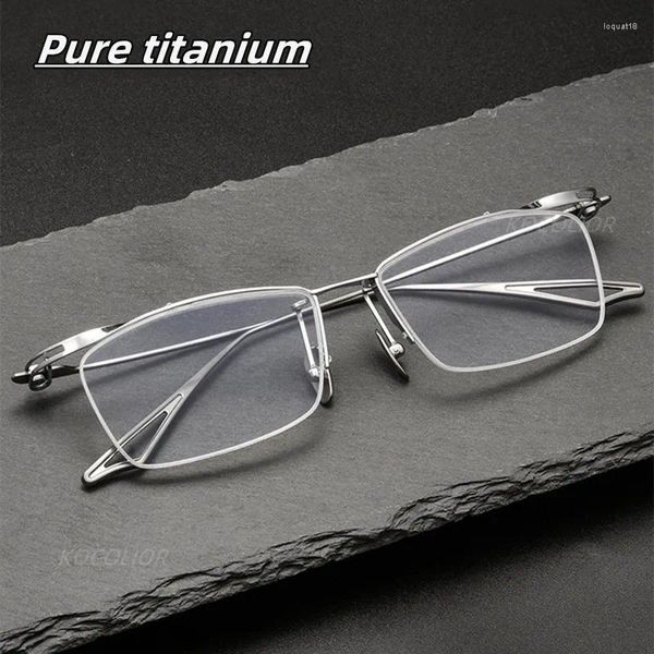 Lunettes de soleil Frames Blade Warrior 8g Ultra Light Pure Pure Titanium Fiche de lune