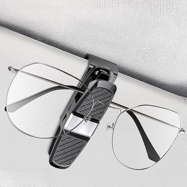 Cadres de lunettes de soleil, étui à lunettes de voiture, support de pare-soleil automatique, Clip carte billet stylo boîte accessoires universels