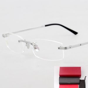 Marcos de gafas de sol Cardi Gafas graduadas de moda para hombre Marco 0087 Lectura de computadora personalizada informal sin marco para mujer