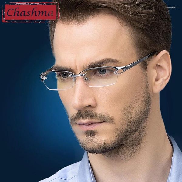 Marcos de gafas de sol Chashma 16 G Pure Titanium Gafas MARCO Men de gafas de calidad superior diseñador de marca óptica de peso ligero