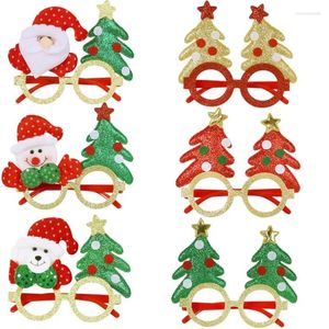 Zonnebrillen Frames Kerstversiering Boom Kerstman Elanden Bril Party Dress Up Props Grappig