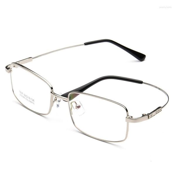 Lunettes de soleil Cadres Classique Pleine Jante Bonne Qualité Mémoire Titane Métal Alliage Marque Prescription Lunettes Lunettes Lunettes Optiques Lunettes