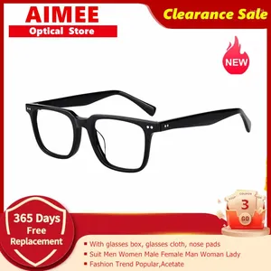 Lunettes de soleil Frames Vente de garde à la main Vintage Square Vintage Fadre des hommes Femmes Acetate Eyeglass Fashion Eyewear Spectacle OV5419