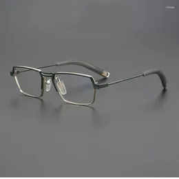 Zonnebrilmonturen Computerleesglas Zuiver titanium Herenbrillen Frame Vierkant Dames Trending Optische brillen Bijziendheid Spektakelbrillen