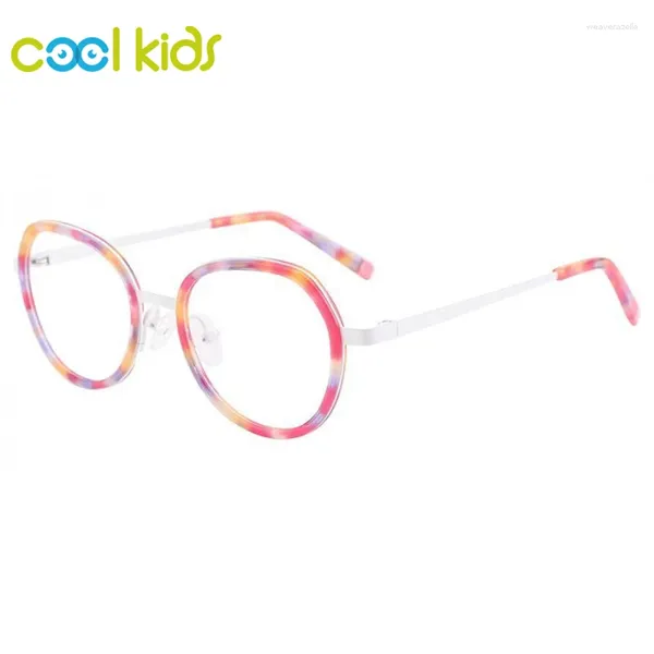 Lunettes de soleil Cadres Cool Kid Acétate Rectangle Enfants Lunettes Enfants Lunettes Cadre Incassable Lumière Sûre Garçons Filles Optique Flexibl Fram