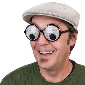 Cadres de lunettes de soleil créatifs globes oculaires ronds lunettes amusantes fête Selfie parodie atmosphère accessoires jeu lunettes ligne L4B1