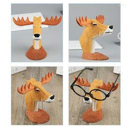 Zonnebrillen frames creatieve houten hand gesneden bril houder spektakelstandaard dier beeldje voor kantoor bureau home decor d88