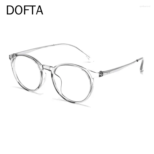 Lunettes de soleil Frames Dofta Titanium Lunettes optiques Frame Men Vintage Round Prescription Eyeglass Women Retro Myopia Eyewear 5836