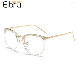 Gafas de sol marcos Elbru Fashion Vintage Gasos ópticos Gafas Mujeres Mujeres ultraligeras ultralimas de gafas lisas lentes transparentes Espectáculos para hombres