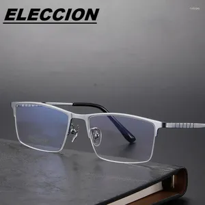 Gafas de sol marcos Eleccion b titanium medio marco óptico gafas anteojos para hombres