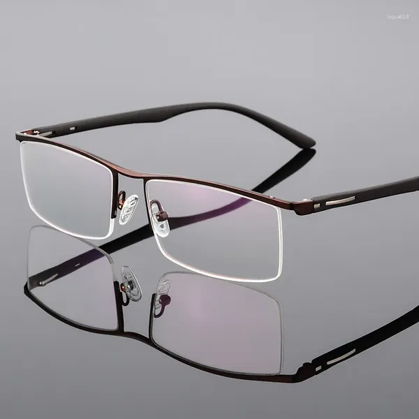 Cadres de lunettes de soleil Eleccion demi-jante en métal monture de lunettes pour hommes lunettes de mode Cool optique-lunetterie lunettes Prescription P8831