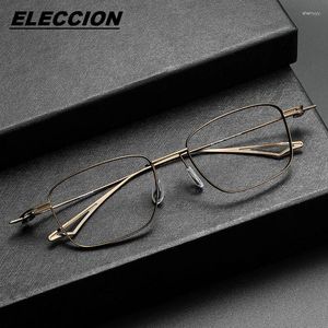 Lunettes de soleil Frames Eleccion Japonais Brand Designer Titanium Lunes Frame Men Optical Full Rim Eyeglass Myopia Spectacles ACT-TEN