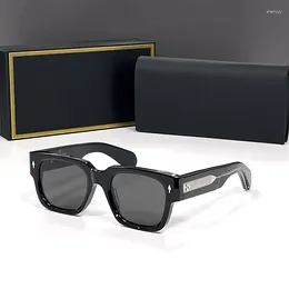 Lunettes de soleil Frames Enzo Men Glasse acétate Vintage Top Quality Designer Marque Optical Eyewear Women UV400 avec boîte d'origine