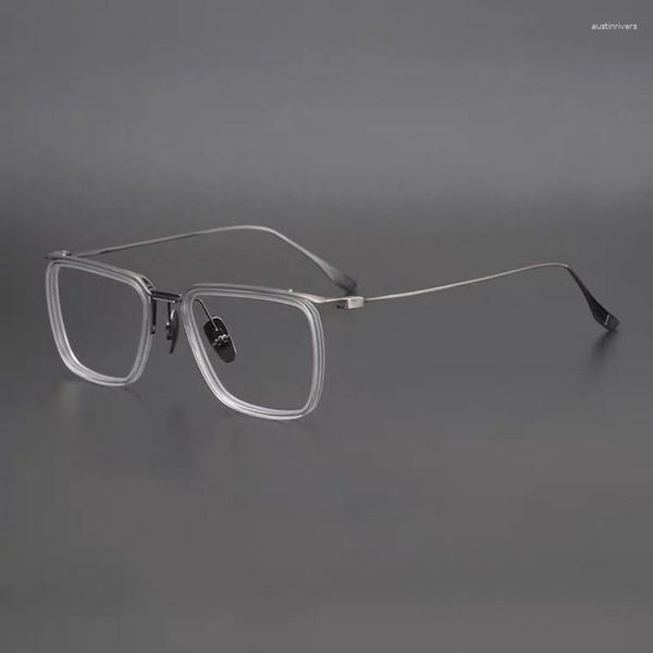 Lunettes de soleil Cadres Européen Classique Carré Cadre Marque Lunettes Hommes Grand Visage Personnalité Conception Lunettes Femmes Prescription Lunettes DTX106