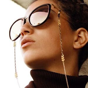 Lunettes de soleil cadres mode flèche chaîne pour lunettes épissé métal masque sangle longe femmes bijoux accessoires