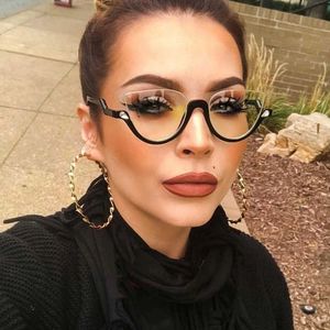 Sunglasses Frames Fashion Brand Sexy Women Cat Eye Glasses Frame Transparent Anti Blue Light Computer Glasses Ladies Eyewear Optical Eyewear T2201114