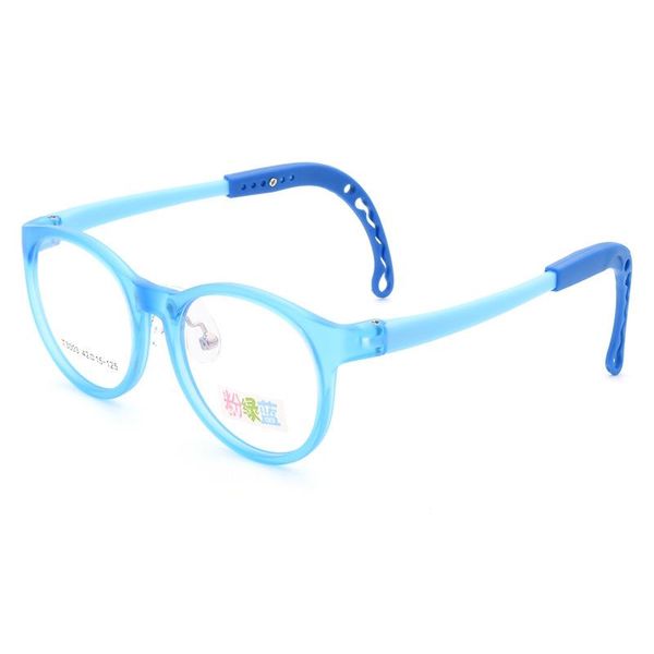 Marcos de gafas de sol Moda Gafas de silicona para niños Marco Almohadillas para la nariz suaves Color para niños Cómodo y espejo de caída Prescripción