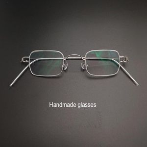 Zonnebrillen frames mode handgemaakte bril niet-threaded rechthoekige anti-blauw lichte recept myopia hyperopia presbyopia glazen fashion fashion