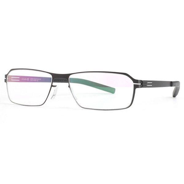 Lunettes de soleil Cadres Mode KJDCHD Lunettes Unique Sans Vis Conception Marque Cadre Rectangulaire Pour Lunettes Optiques Prescription Lunettes Grim