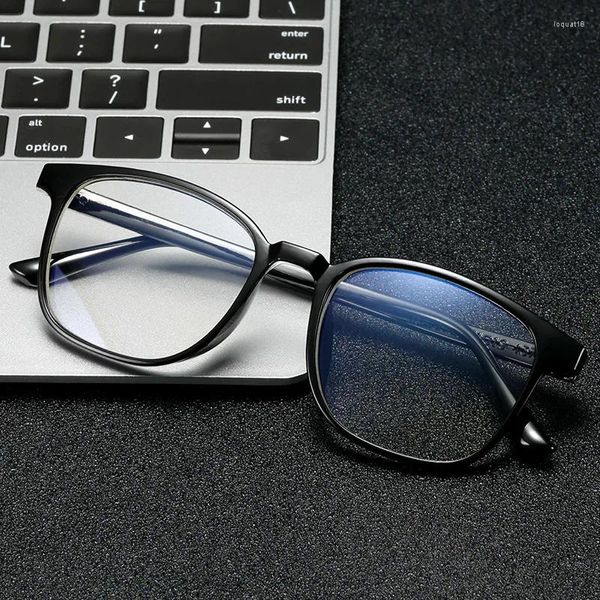 Marcos de gafas de sol Moda PC Gafas Marco Vintage Anteojos cuadrados Mujeres Diseñador de marca Gafas transparentes Lente transparente óptica Espectáculo
