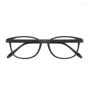 Sonnenbrillenrahmen Mode Runde Brille Vollformat TR90 Zweifarbige elastische Farbe für Männer und Frauen Myopie Rezept 81015 Belo22
