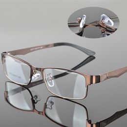 Lunettes de soleil Cadres Mode Square Optique Business Style Myopie Prescription Hyperopie Alliage Lunettes Ordinateur Lecture Mâle Spectacle