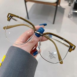 Marcos de gafas de sol Marco de estilo de moda para anteojos de mujer Gafas de bloqueo de luz azul Hombres de alta calidad