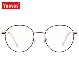 Lunettes de soleil cadres mode Yoovos 2023 lunettes de lecture femmes/hommes alliage rond lunettes avion miroir cadre métal irrégulier luxe