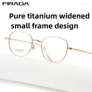 Zonnebrilmonturen FIFADA 2024 Luxe Mode Damesbrillen Retro Ronde Titanium Brillen Optisch Brilmontuur Voor Vrouwen