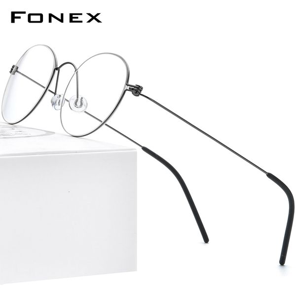 Lunettes de soleil Frames Fonex B Lunettes Femme Femmes Prescription Eyeglass Hommes Corée Myopie Optical Morten Eyewear 7510 230410