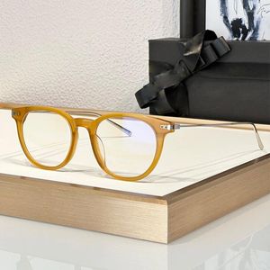 Lunettes de soleil Frames France Brand Designer Eyeglass for Men Vintage Acétate Glasse Myopia Eye