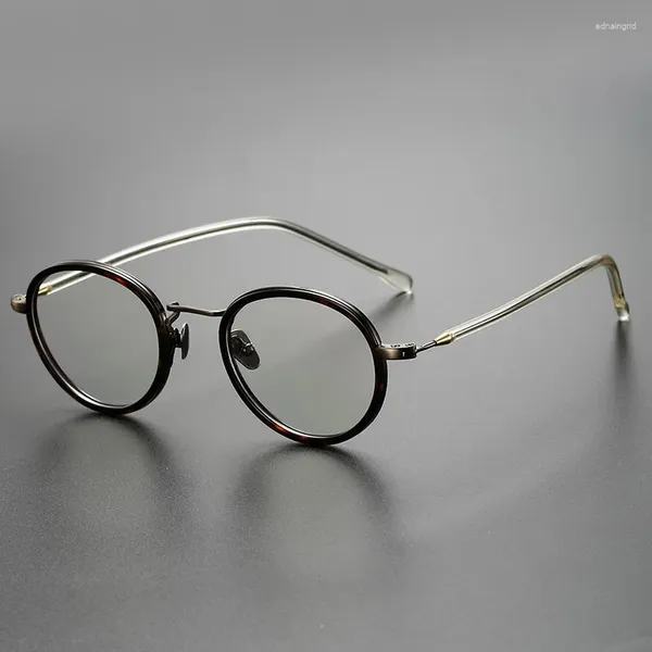 Lunettes de soleil Frames Lunettes Frame Modèle GMS120 Japon marque Round Men Femmes tendances