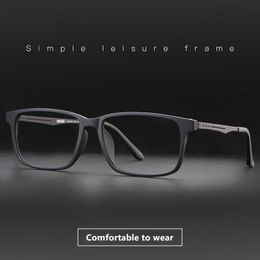 Zonnebrillen frames Gmei Optisch pure glazen frame voor bijziendheid Men Licht en comfortabel Volledig rand Grote bril 8838 230325