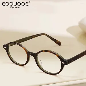 Gafas de sol marcos lentes de acetato hechos a mano Eyewear de moda para mujeres tortuga óptica óptica miopía oculos filtro azul lentes de luz recetada